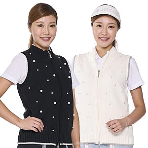 Women's Full Zip Knit Vest