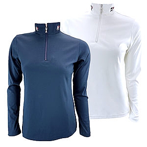 Women's LS Half Zip Mock